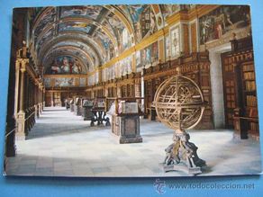 Postais: POSTAL DE EL ESCORIAL, MADRID. AÑO 1959. MONASTERIO, BIBLIOTECA. 637.